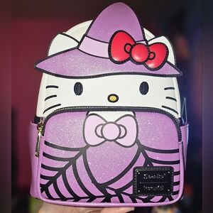 Brand New! Loungefly Sanrio Hello Kitty Glitter Witch Mini Backpack